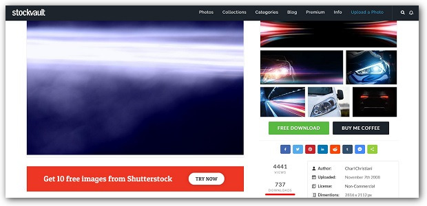 интерфейс stockvault